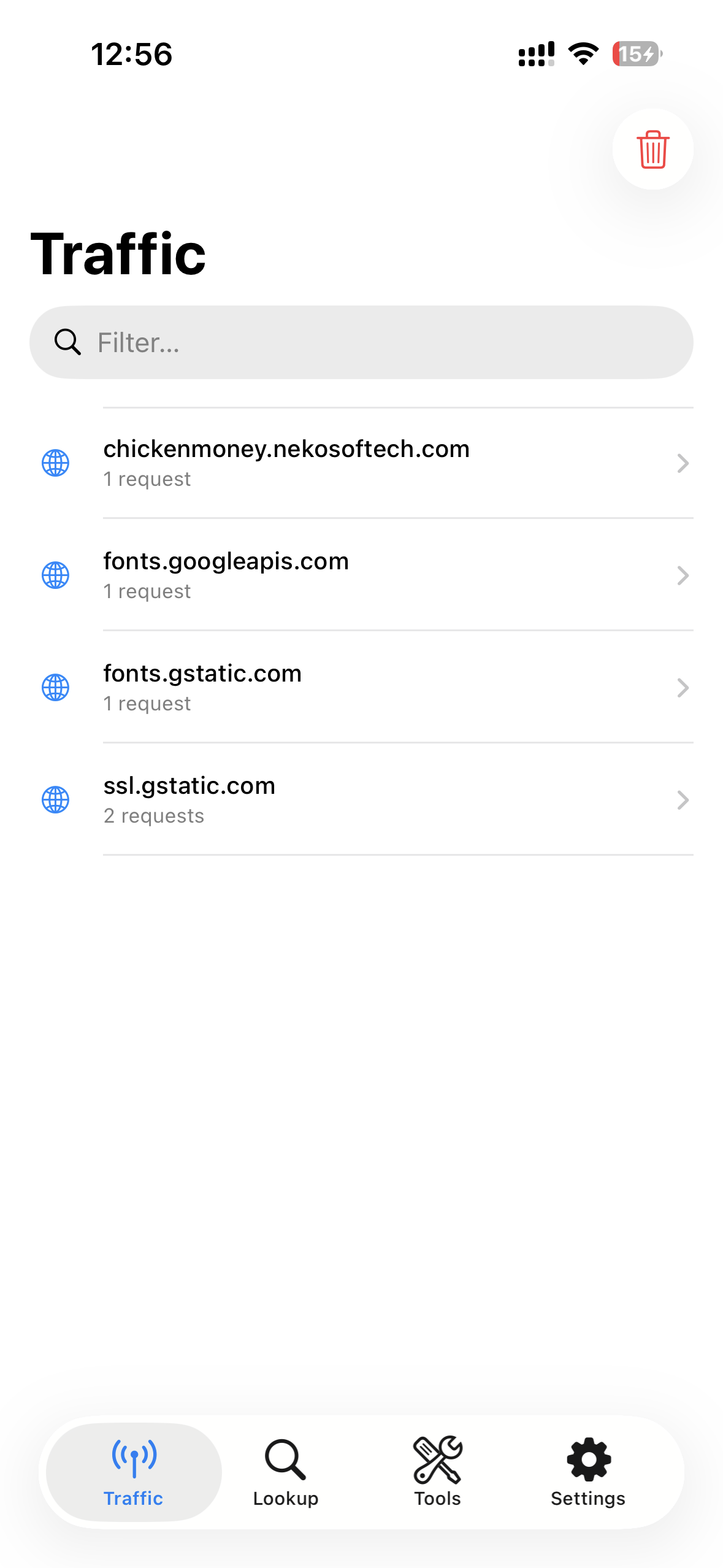 D Interceptor tools panel